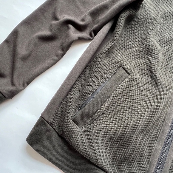 Ted Baker London Sweater Brown Full Zip Cardigan Jacket Men’s Size 5 Contrast Sl - Picture 6 of 9